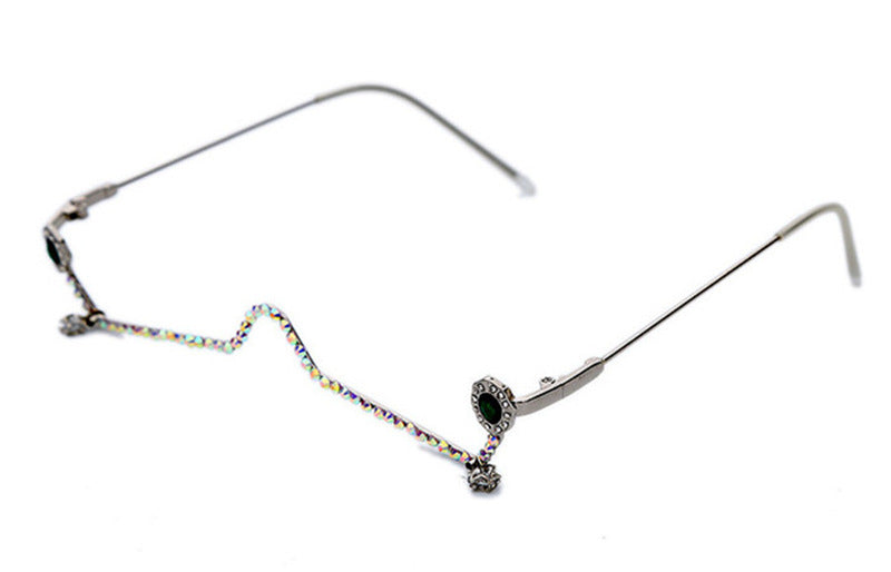 Spring New Product Cross-border Rhinestone Glasses Frame