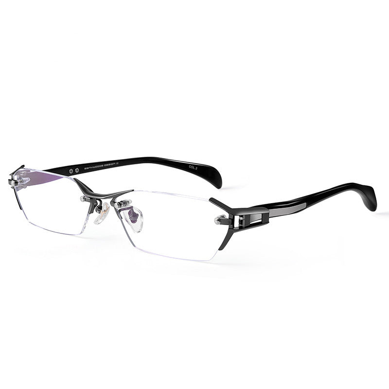 Glasses Frame Rimless Pure Titanium Glasses Frame Women