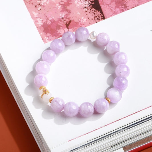 Natural Spodumene Purple Bracelet For Women