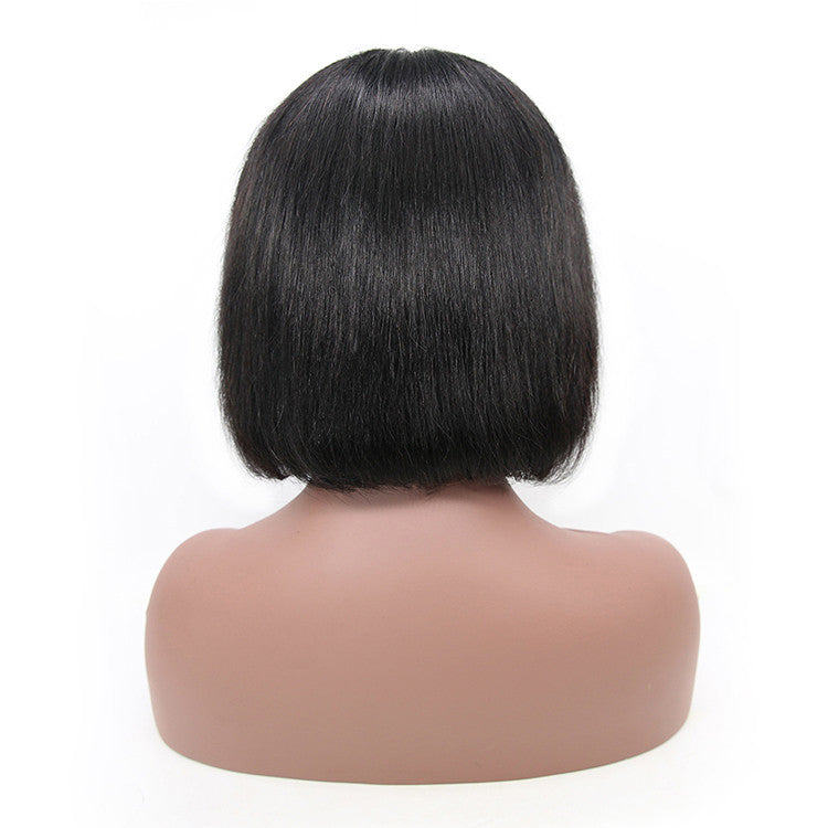 Women's Fashion Temperament Real Hair Short Bob Wig
