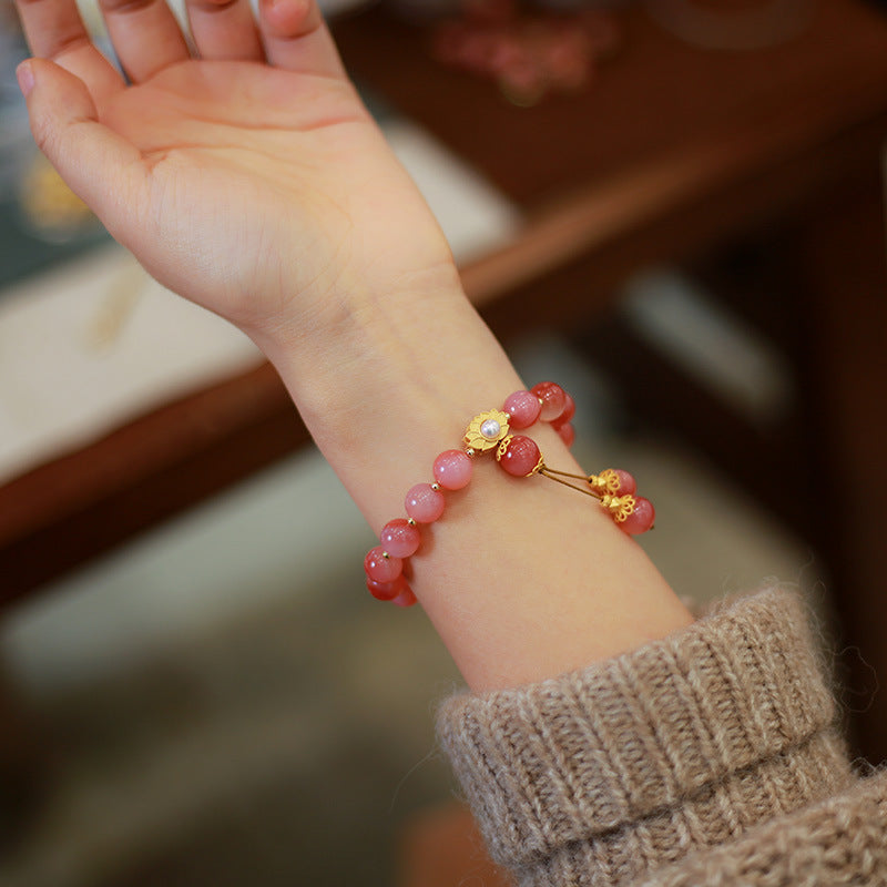 Natural Yanyuan Agate Pearl Bracelet For Women