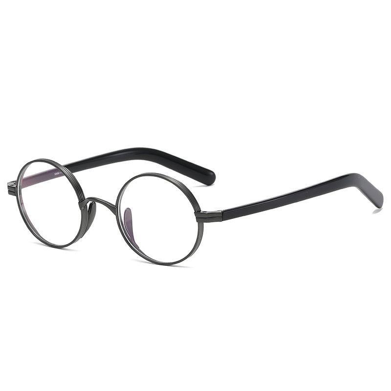 Retro Height Density Plate Pure Titanium Glasses Rim
