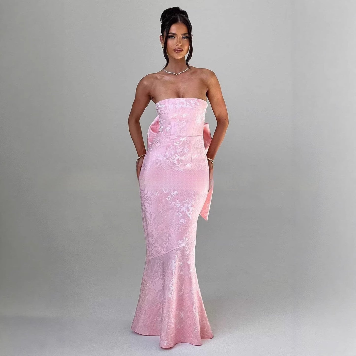 Womens Sophisticated Sexy Off-shoulder Backless Dress