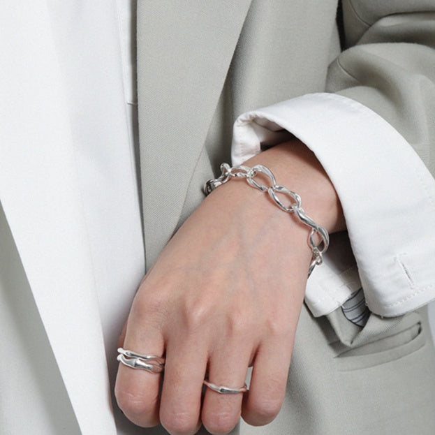 Minimalist All-match Cold OT Buckle Chain Bracelet For Women