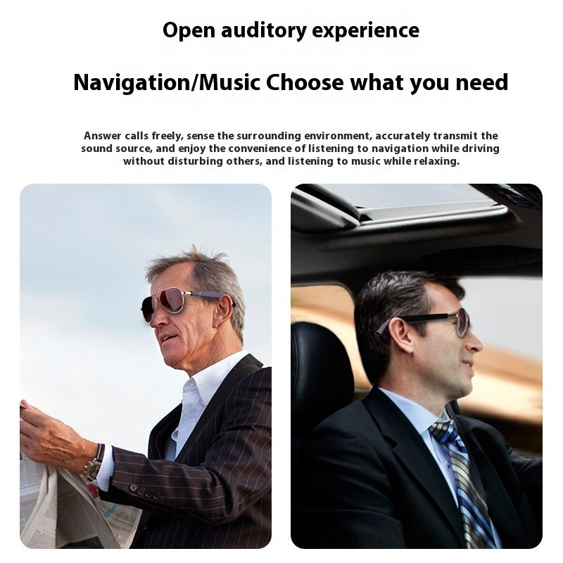 Smart Ai Translation Glasses Bluetooth Music Audio UV Protection Polarized Sun Glasses