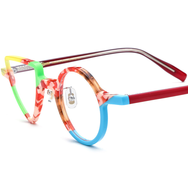 New Round Triangle Glasses Frame For Men And Women
