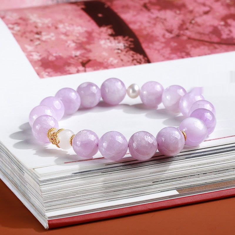 Natural Spodumene Purple Bracelet For Women