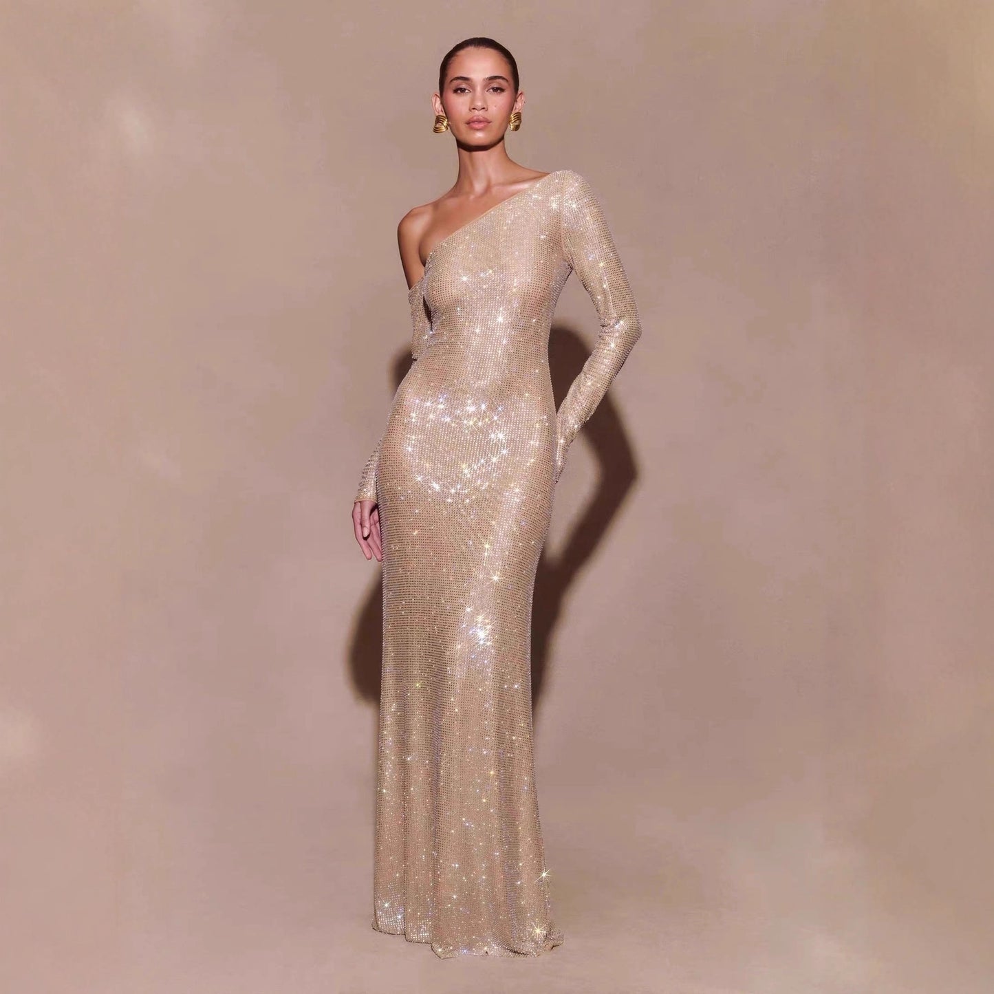 Irregular Off-shoulder Dress With A Romantic French Vibe