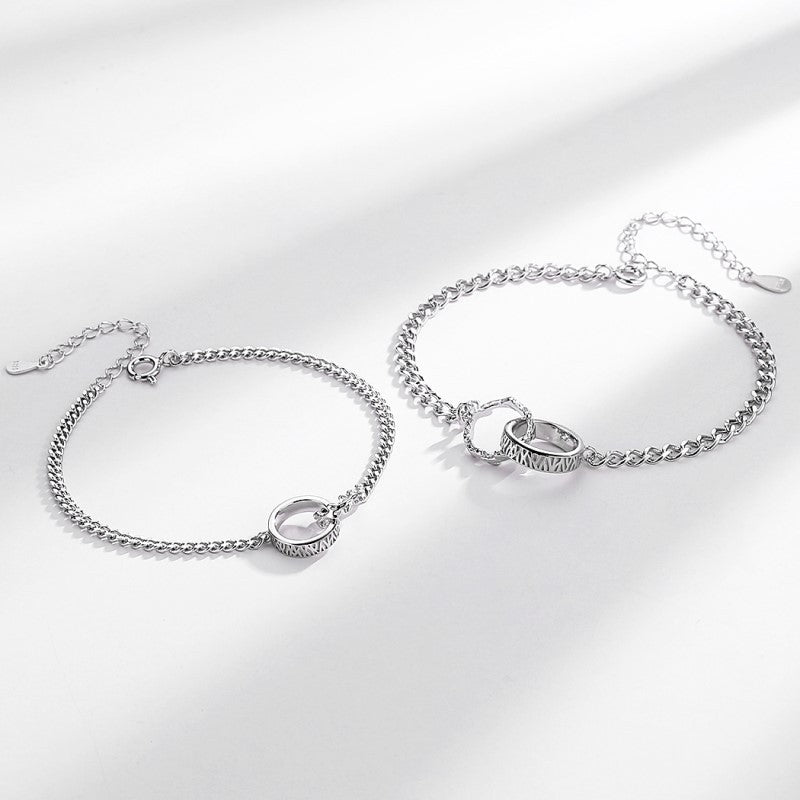 A Couples Bracelet Featuring There Are Trees On The Mountain And Branches On The Trees