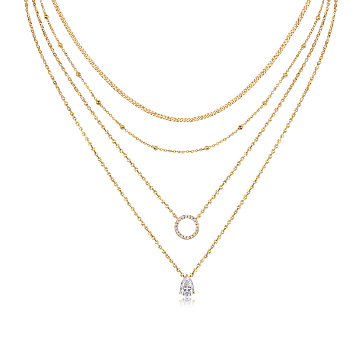 Pear-shaped Inlay Of Top-quality Moissanite, Luxurious And Fashionable, Minimalist Trend Jewelry, Silver Pendant Necklace, Collar Chain, S925 Silver Electroplated With Gold