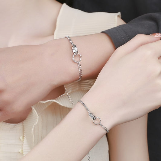 A Couples Bracelet Featuring There Are Trees On The Mountain And Branches On The Trees